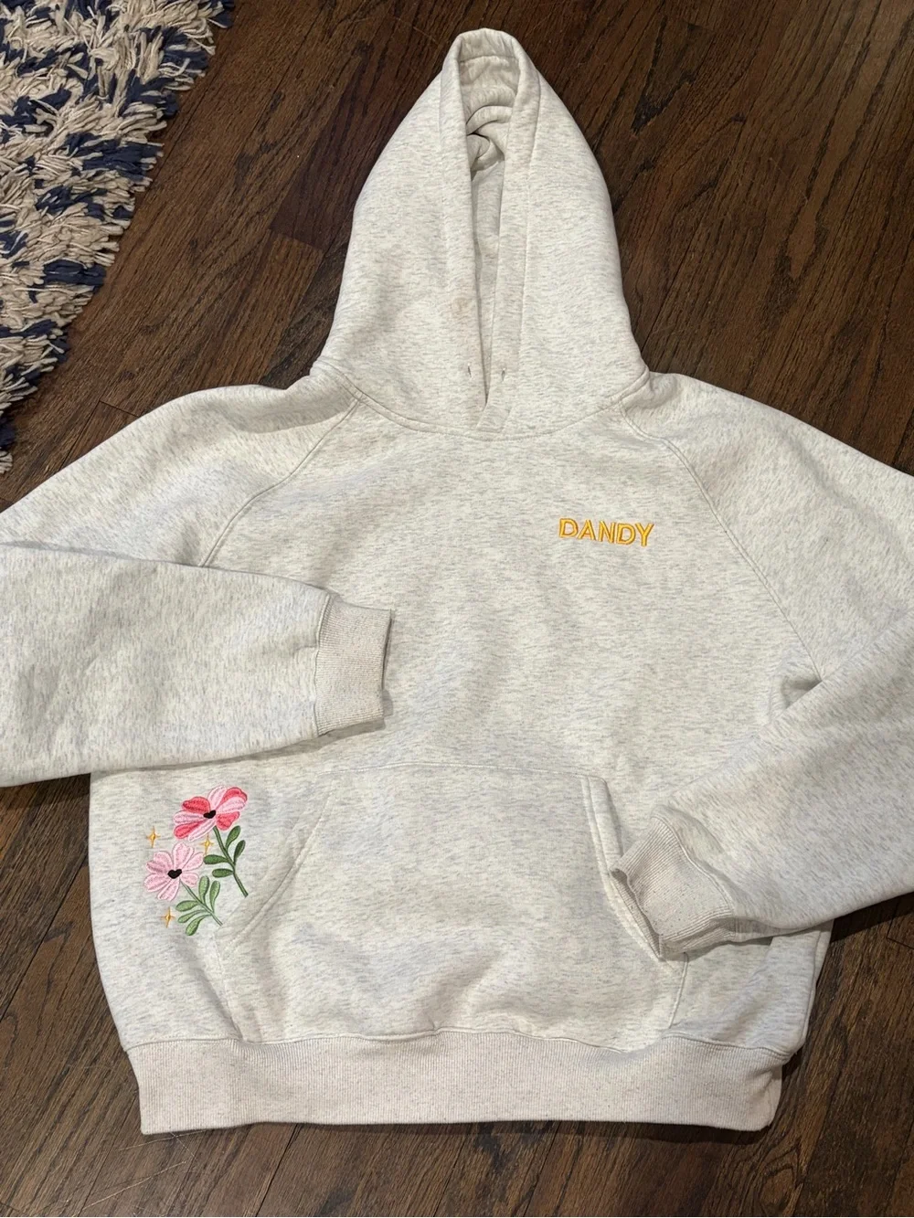 Dandy “Gift Giving" Oversized Lux Hoodie in Heather Gray womens size small - Picture 2 of 8